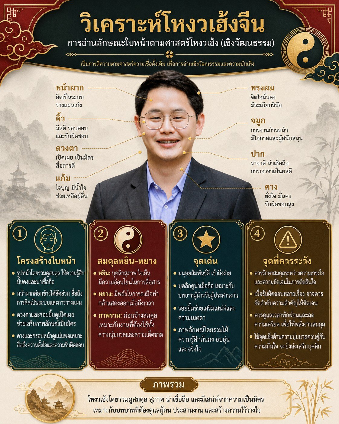 วิเคราะห์โหงวเฮ้งจากรูปภาพ