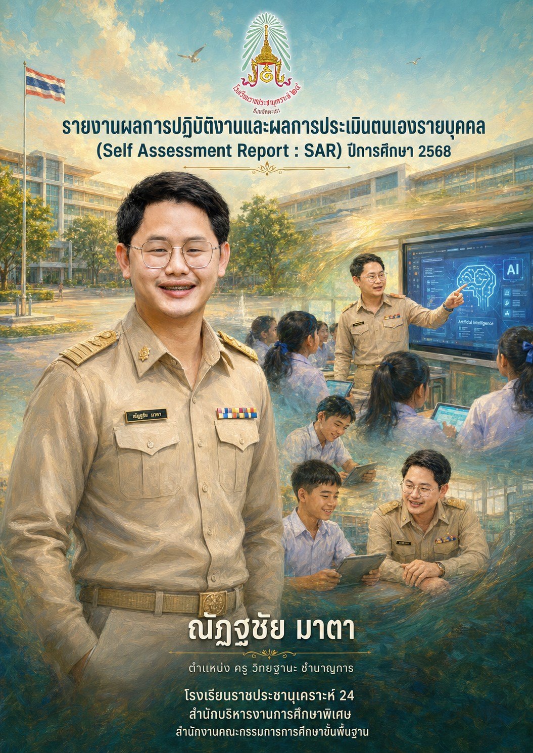 ปกรายงานแนวตั้ง A4