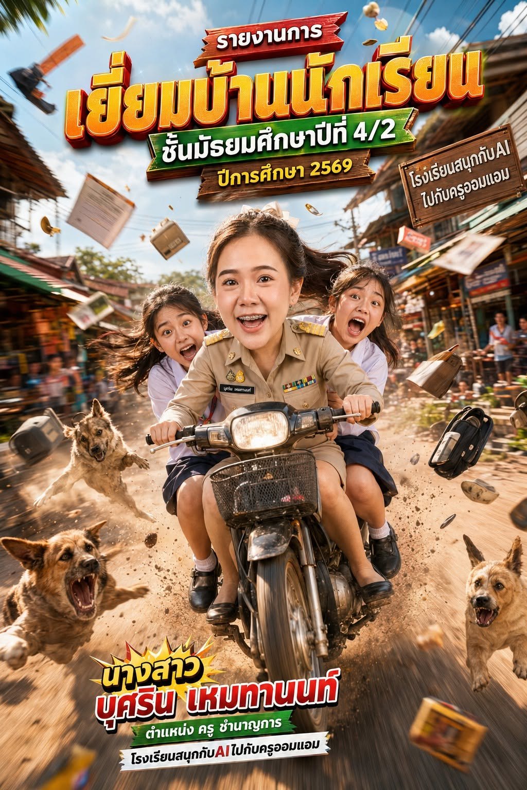รายงานการ เยี่ยมบ้านนักเรียน