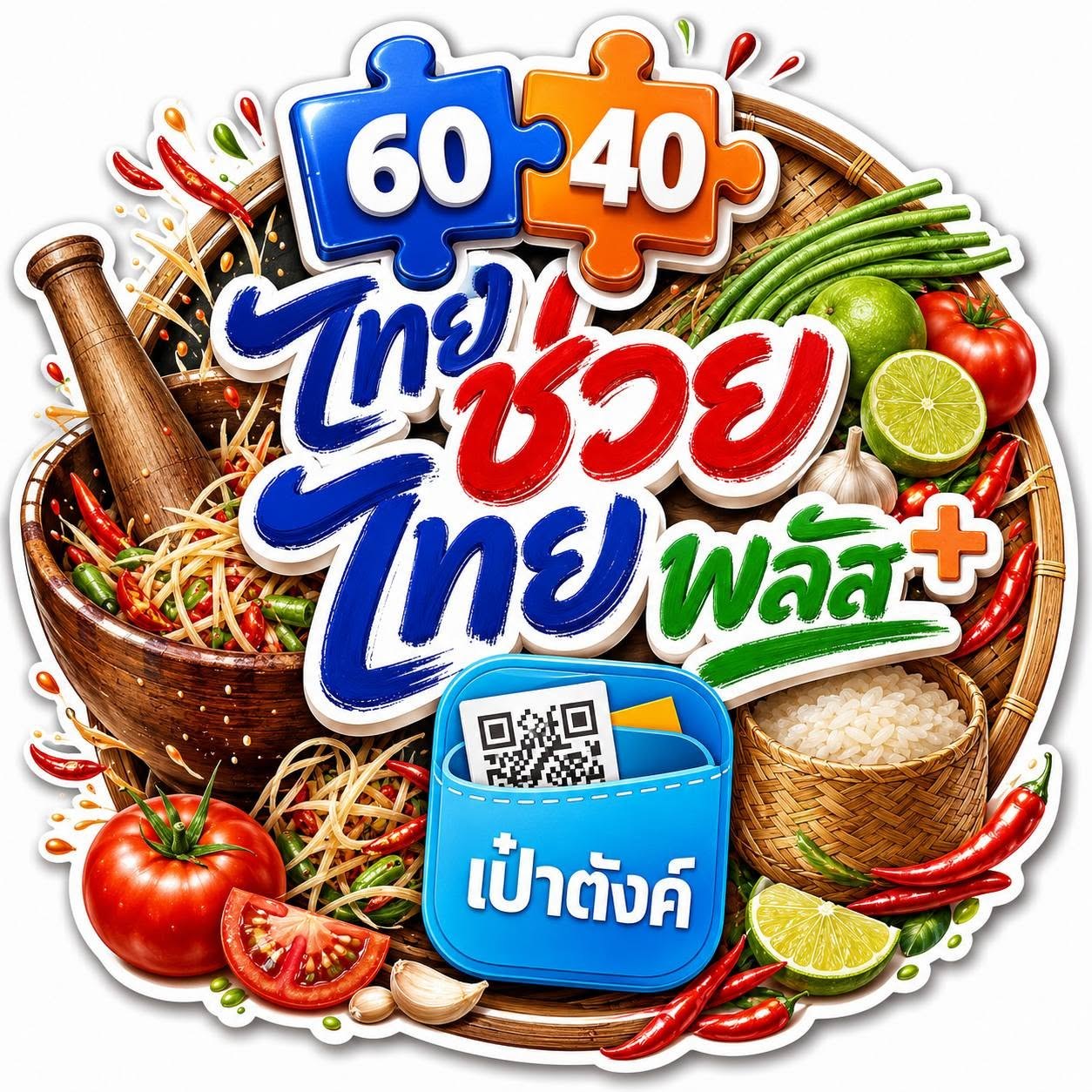 ออกแบบโลโก้ “ไทยช่วยไทยพลัส”