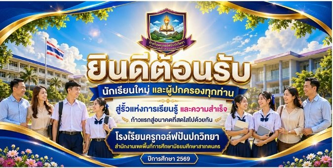 ป้ายยินดีต้อนรับ