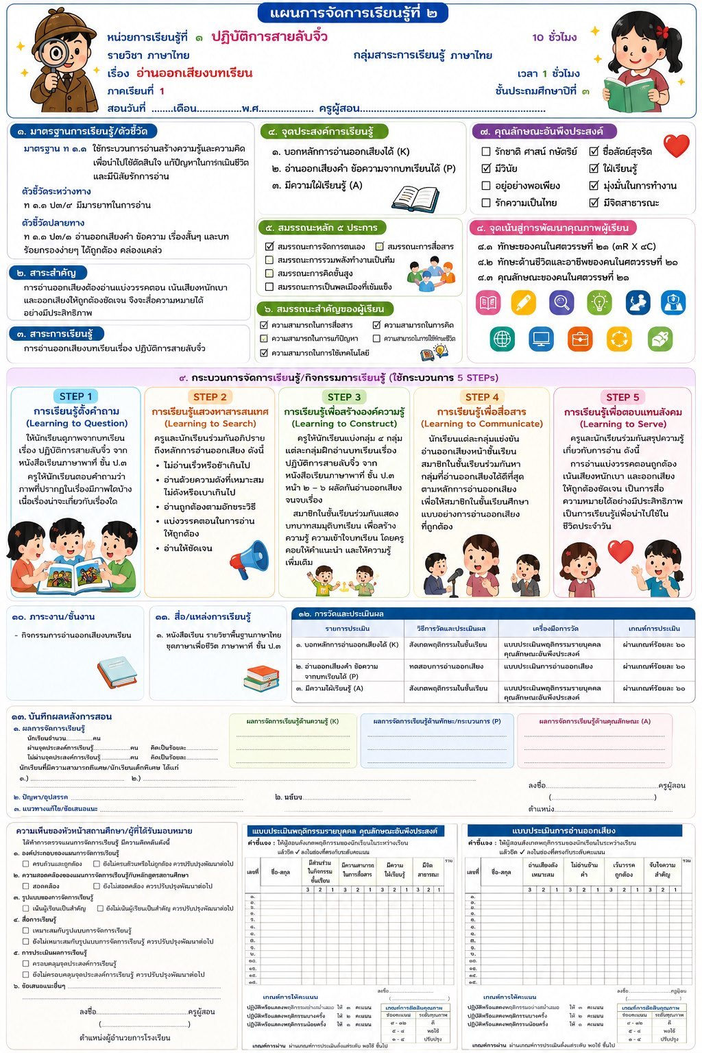 แผนการสอน